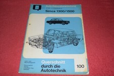 Reparaturanleitung Reparaturhandbuch Simca 1300/1500 1963 - 1976