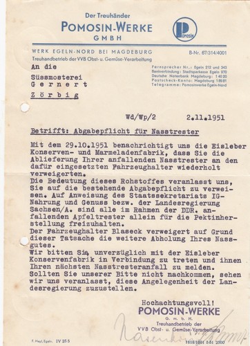 Egeln brief 1951 - brief, 1951,