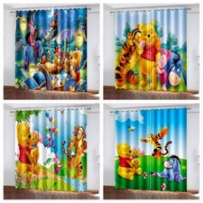 Verdunklung Vorhang 3D Winnie Pooh Vorhänge Gardine Blickdicht Vorhänge mit Ösen