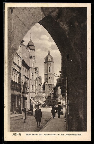 Ansichtskarte jena blick - ansichtskarte, jena,