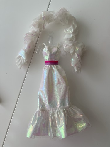Vintage crystal barbie dress - barbie,