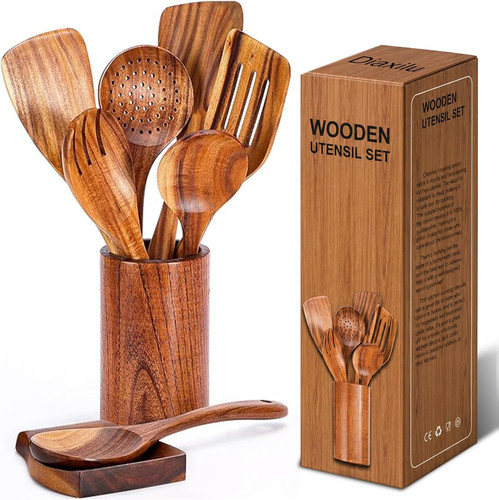 Kochlöffel set holz - set, 9