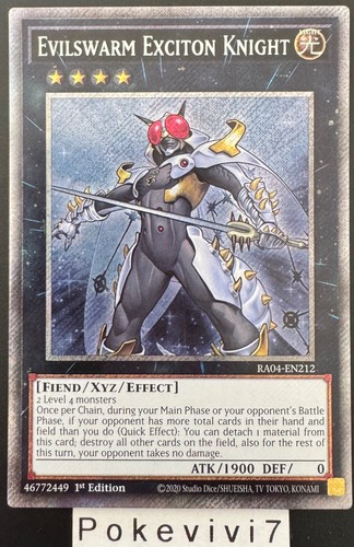 Karte evilswarm - yu-gi-oh!,