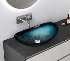Aufsatzwaschbecken glas Waschbecken glas  Waschtisch Waschschale Bad Oval Rund