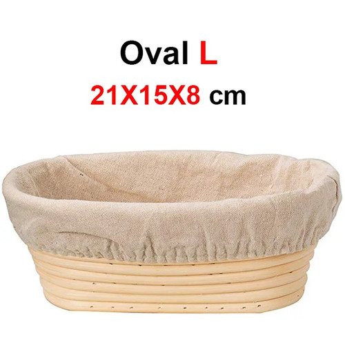 Rattan brotgärkorb natur oval - rattan,