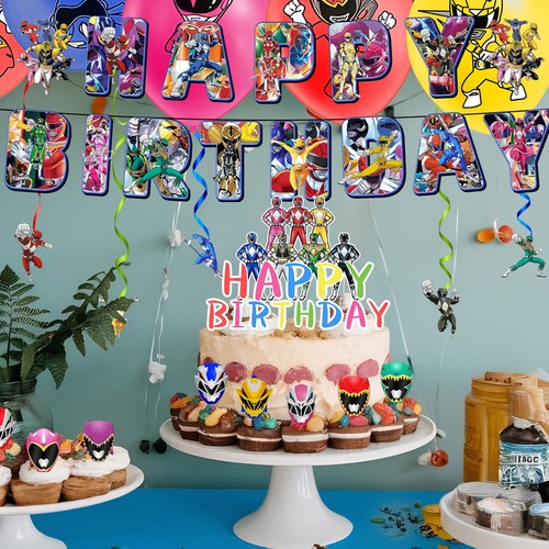Power rangers party - power,