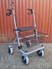 Gehhilfe Rollator, 58 cm breit, mit Gehstockhalterung und Korb - guter Zustand