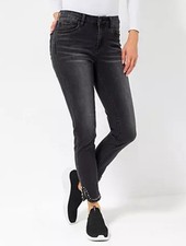 DINE 'N' DANCE Jeanshose Salsa Strassdetails am Saum 5-Pocket-Style  gr.21  pp