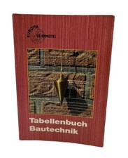 Tabellenbuch Bautechnik 1991 Europa Lehrmittel Baustelle Maurer Buch