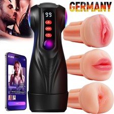 Elektrischer Masturbator Penis Vibrator Sexspielzeug für Männer Taschenmuschi