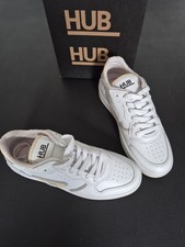 HUB Leder Sneaker 39 in Weiß