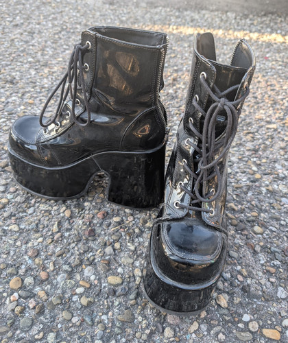 Demonia damen lackleder - demonia,