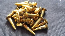 Holzschrauben DIN 95 Messing Linsenkopf 4,5x20 mm  Bootsbau Restaurieren Antik
