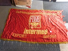 Orig. DDR Ehrenbanner FDGB  intermed-export-import Aussenhandelsbetrieb rrr