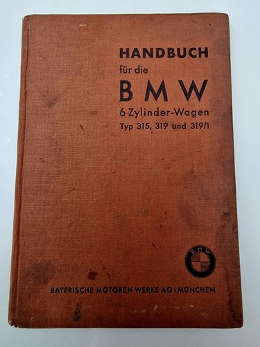 Original handbuch bmw 319 - original, 319/1