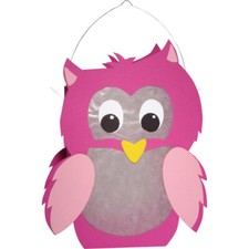 4 x Laterne Eule St. Martin Umzug Laternen basteln Bastelset 20 x 25 cm