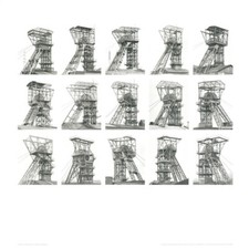 LLL! Bernd Hilla Becher Fördertürme Industri Fotographie Ohne Schrift Poster NRW