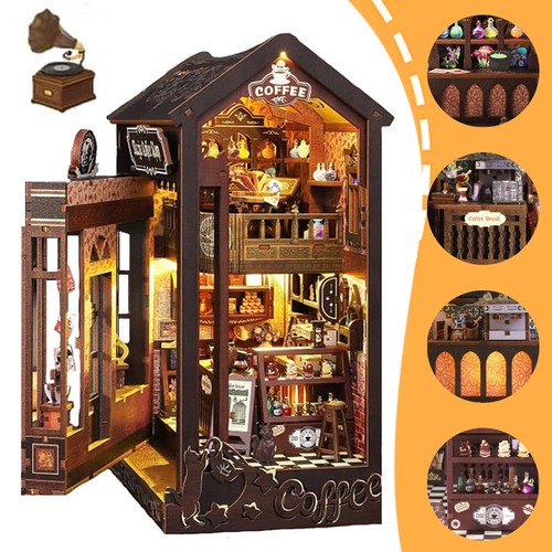 Book nook kit miniatur - 3d,