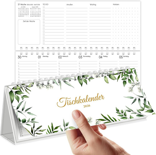Tischkalender 2026 quer - tischkalender,