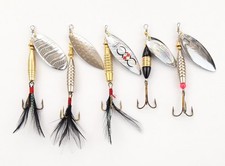 5 St. Set SPINNER 13-17 g Zander Hecht Killer Blinker Spoon Spinn Köder Jig Bait