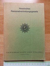 1974 Altes Hessisches Personalvertretungsgesetz Hessen Gewerkschaft der Polizei