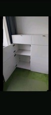 Ikea Besta Kombination weiß 2 x Korpus Höhe  129 cm