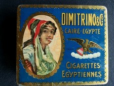 DIMITRINO & Co.  " MIRACLE "  100 CIGARETTES   Zigarettendose alte Blechdose