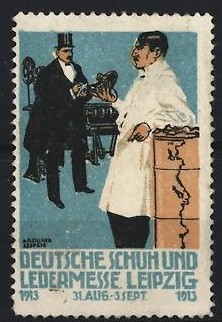Reklamemarke leipzig deutsche - reklamemarke, leipzig,