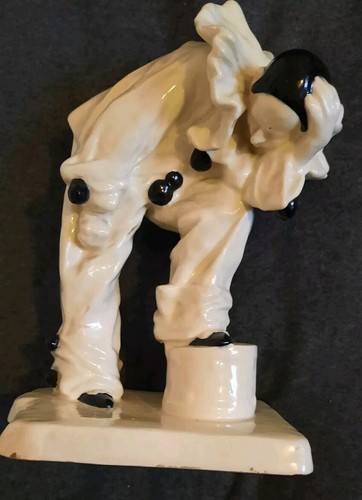 Porzellan figur harlekin - porzellan,