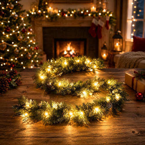 Weihnachtsgirlande led 75 - 5,2m,