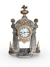 Portaluhr Stockuhr Tischuhr