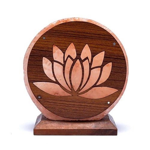Salzlampe lotus mit - salzlampe,