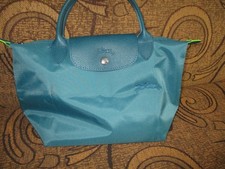 Longchamp Le Pliage S Paon green Blau-grün