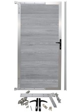 WPC Tür Alu Gartentür