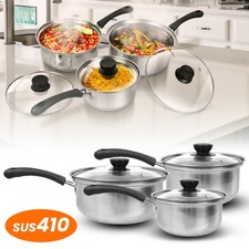 6X Edelstahl Induktion Topfset