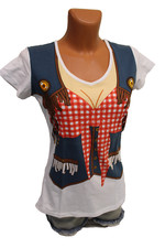 Karneval Shirt M 40 weiß