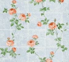 Vliestapete Floral Kacheln