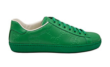 GUCCI  Green Ace GG embossed