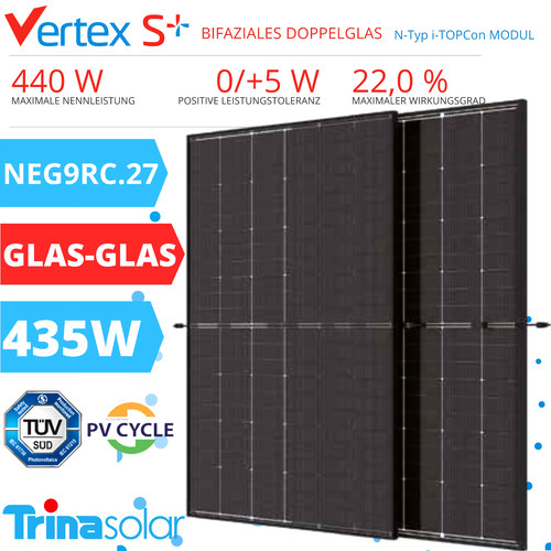 Doppelglas solarmodul trina - doppelglas,