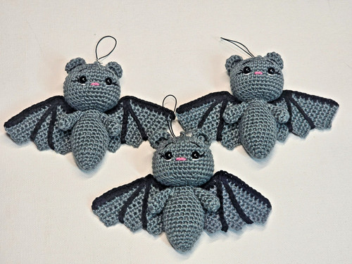 Fledermaus gehäkelt anhänger - fledermaus,