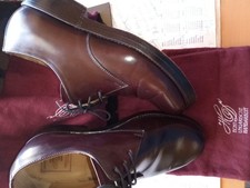 Heinrich Dinkelacker Pferdeleder Schell Cordovan Herren Schuhe Größe40,5 Oxblood