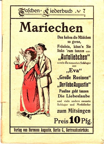 Mariechen taschen liederbuch - -, taschen-liederbuch
