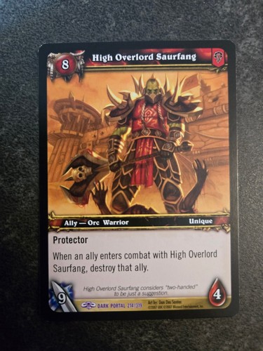 Wow tcg high overlord - tcg,