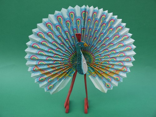 Fächer pfau blau kinder - fächer,