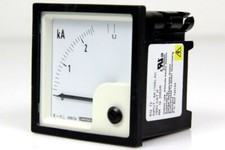 WEIGEL EQ 72 analog Ampermeter Amper Messgerät Einbaumessgerät 0 5,2 kA