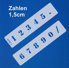 Schablone Nr.5 Zahlen 1,5cm