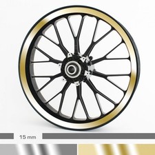 Chrom Felgenrandaufkleber 15