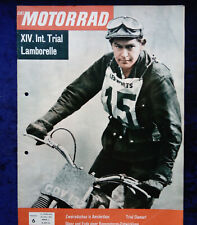 Das Motorrad 6/1961 Trial Lamborelle, Gilera, Sachs 100 ccm, Rimi 125 RS