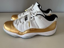 Nike AIR JORDAN 11 XI RETRO low Closing Ceremony Gr. 44 Gr. 10 weiß gold RAR