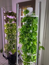 Pflanzsäule Vertikal Grow mit 32 Pflanzeinsätzen, 19 Liter Wasserbehälter